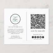Zakelijke bedankbrief QR-code Flyer (Voorkant)