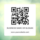 Zakelijke bedrijfs professionele QR-code Raamsticker (Vel 3)