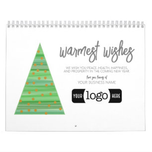 Zakelijke begroeting met logo-cadeau kalender