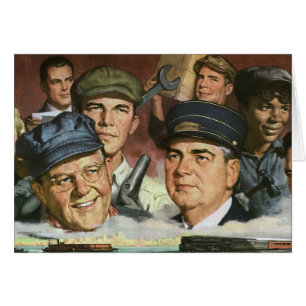 Zakelijke beroepen, vintage patriottisch patriotti
