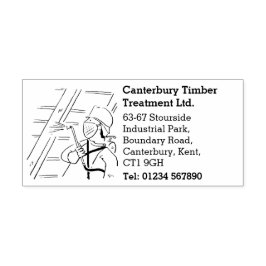 Zakelijke bescherming en verwerking van hout  zelfinktende stempel