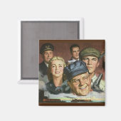 Zakelijke bezettingen, patriottisch patriottisme magneet (Voorkant / Achterkant)