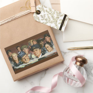 Zakelijke bezettingen,  patriottisch patriottisme rechthoekige sticker