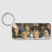 Zakelijke bezettingen, patriottisch patriottisme sleutelhanger (Achterkant)