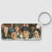 Zakelijke bezettingen, patriottisch patriottisme sleutelhanger (Voorkant)