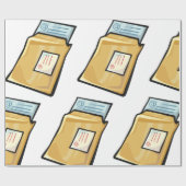 Zakelijke brief cadeaupapier (Vlak)