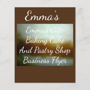 Zakelijke brochure voor bakkerij en gebak