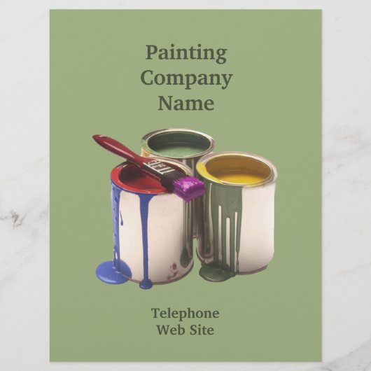 Zakelijke brochure voor de verfcontractant (Voorkant)