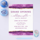 Zakelijke brochure voor Paarse en Gold Waterverf (Enkel)