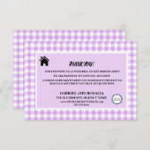 Zakelijke buffels van Real Estate Broker Agent Con Bedankkaart (Voorkant / Achterkant)