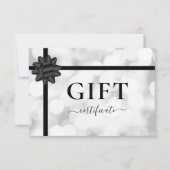 ZAKELIJKE CADEAUBON | Boog | Zilveren Glitter (Voorkant)