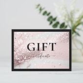 ZAKELIJKE CADEAUBON | GLITTER | (Staand voorkant)