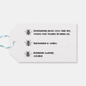 Zakelijke cadeautags - De honingbijpot Cadeaulabel (Achterkant Horizontaal)