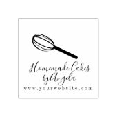 Zakelijke Cake Mixer Whisk Logo Rubberstempel (Afrduk)