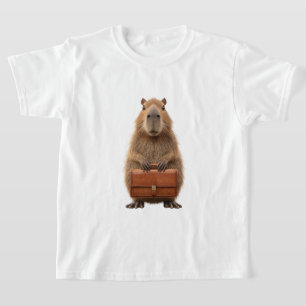 Zakelijke Capybara met aktetas T-shirt