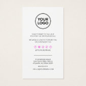 Zakelijke dank en korting | Modern  Visitekaartje (Achterkant)