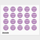 Zakelijke dank voor de klassieke ronde sticker (Vel)