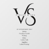 Zakelijke deurclinging raamsticker (Vel)