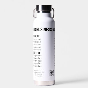 Zakelijke dienstverlening producten prijslijst men waterfles