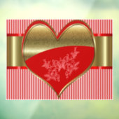 Zakelijke dozen harten venster sticker (Vel 3)