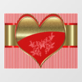 Zakelijke dozen harten venster sticker (Vel)