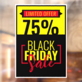 Zakelijke evenementen Winkelkorting Black Friday Raamsticker (Vel 2)