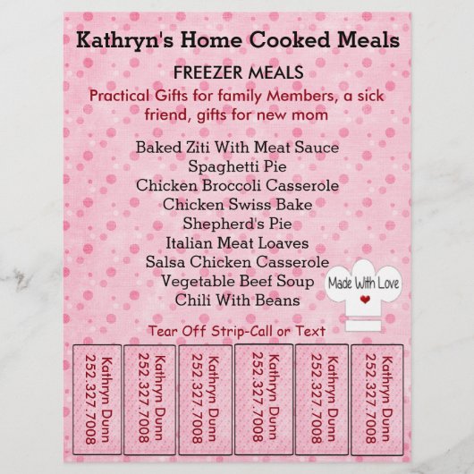 Zakelijke Flyer met afscheurstroken (Voorkant)