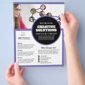 Zakelijke Flyer van het Bedrijf (Hand)