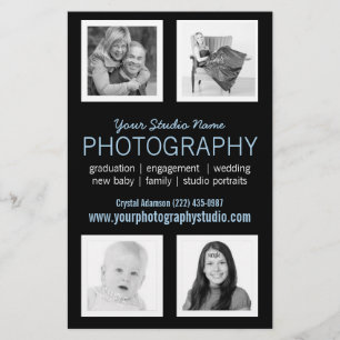 Zakelijke folder voor professionele fotografen flyer