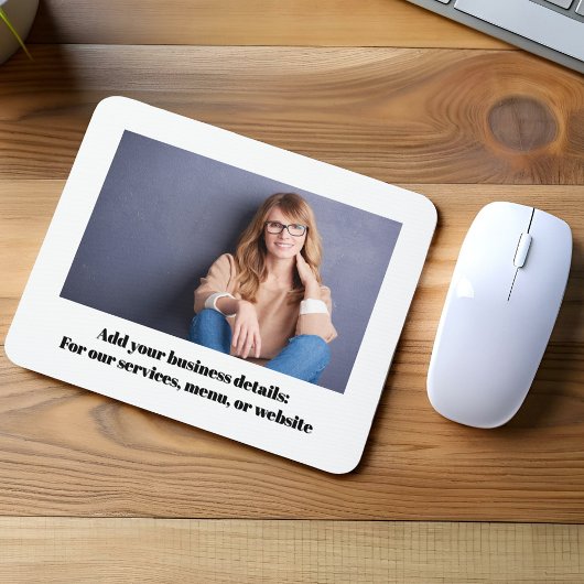 Zakelijke foto eenvoudige computer aangepast muismat