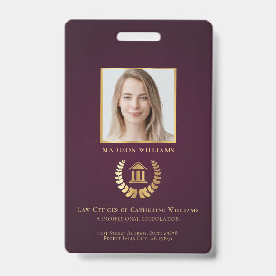Zakelijke foto voor juridische professionals, gepe badge