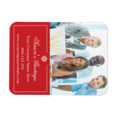 Zakelijke fotofeestdagen magneet (Horizontaal)