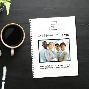 Zakelijke fototeam witte elegant  notitieboek