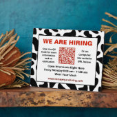 Zakelijke gebruikers QR-code aanpassen Fotoplaat (Zijkant)