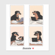 Zakelijke honden aan het werk