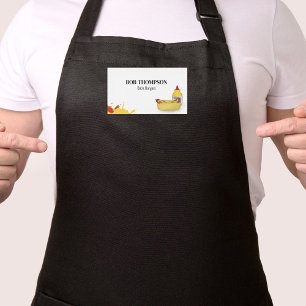 Zakelijke hotdog Eenvoudige werknemer Naambadge