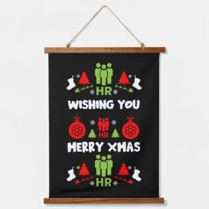 Zakelijke HR Xmas Cadeaus Hangend Wandkleed