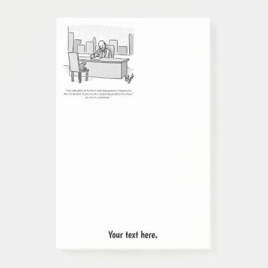 Zakelijke Humor Post-it® Notes (Voorkant)