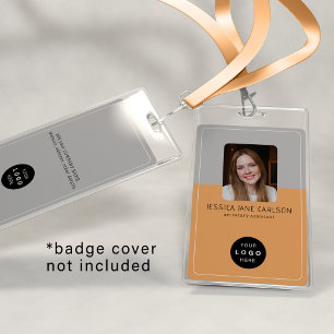 Zakelijke identiteitskaart modern bedrijfslogo QR Badge