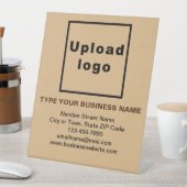 Zakelijke informatie Licht bruin voetstuk Reclamebord Met Voetstuk (Insitu)