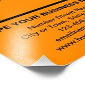 Zakelijke informatie Oranje achtergrondfoto's afdr Foto Afdruk (Hoek)