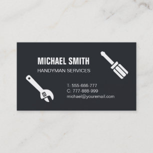 Zakelijke kaart Handyman-gereedschap Handyman-dien Visitekaartje