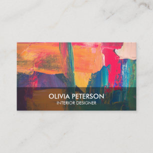 Zakelijke kaart met heldere achtergrondstijl visitekaartje