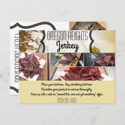 Zakelijke Kaart Sunset Barn Country Rus Adverteren (Voorkant / Achterkant)