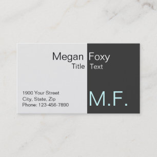 Zakelijke kaart voor talent visitekaartje