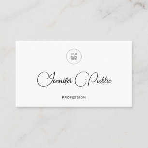 Zakelijke Kaarten Typografie Modern Minimalistisch Visitekaartje