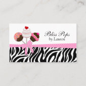 Zakelijke Kaarten voor Cake Pops Visitekaartje (Voorkant)