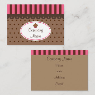 Zakelijke Kaarten voor Cupcake Bakkerijen Visitekaartje