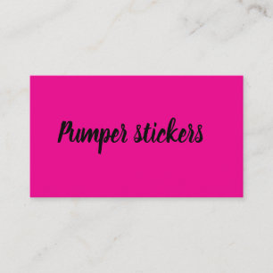 Zakelijke kaartjes pumper stickers