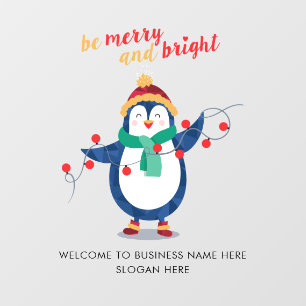 Zakelijke Kantoor Kerst Decoratie Toevoegen Raamsticker